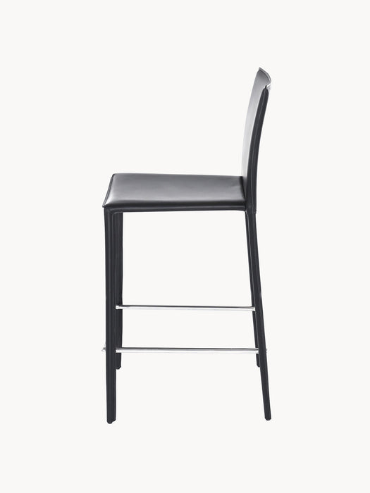 Leather Counter Chairs Bor alys Set of 2