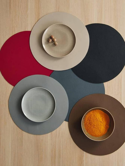 Round Leatherette Placemats Pik Set of 2