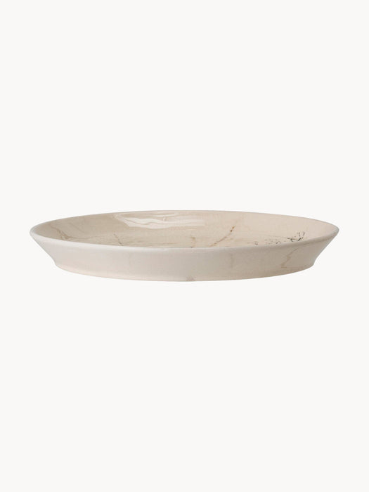 Handmade Serving Plate Bea with Grass Motif