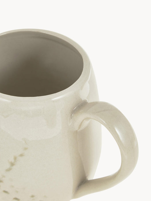 Handmade Mug Bea with Grass Motif