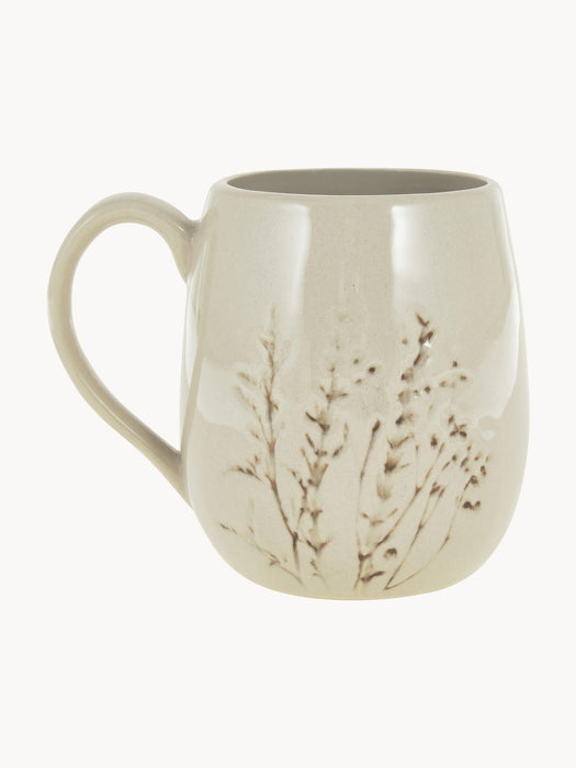Handmade Mug Bea with Grass Motif