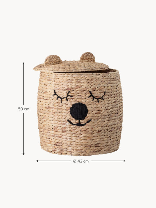 Kids Storage Basket Bear with Lid
