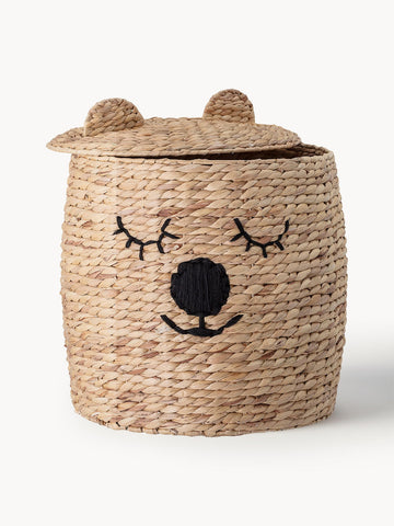 Kids Storage Basket Bear with Lid