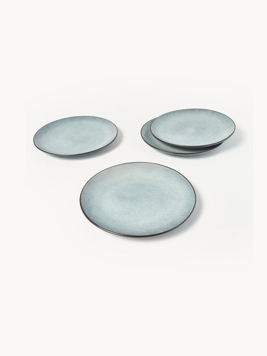 Handmade Tableware Set Nordic Sea 4 People Set of 12