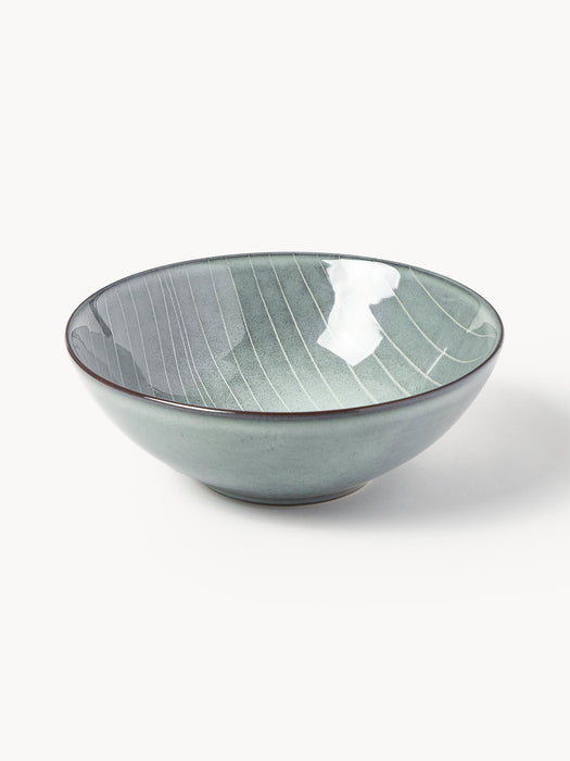 Handmade Tableware Set Nordic Sea 4 People Set of 12