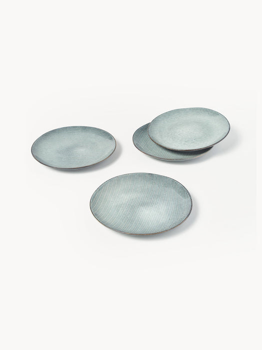 Handmade Tableware Set Nordic Sea 4 People Set of 12