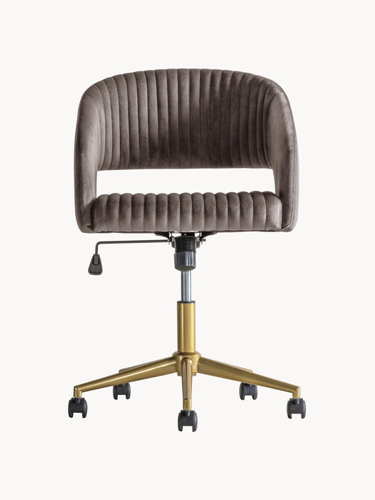 Velvet Desk Chair Murray Adjustable Height