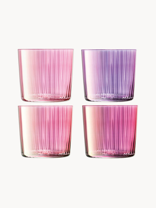 Hand-Painted Tumblers Gems Set of 4