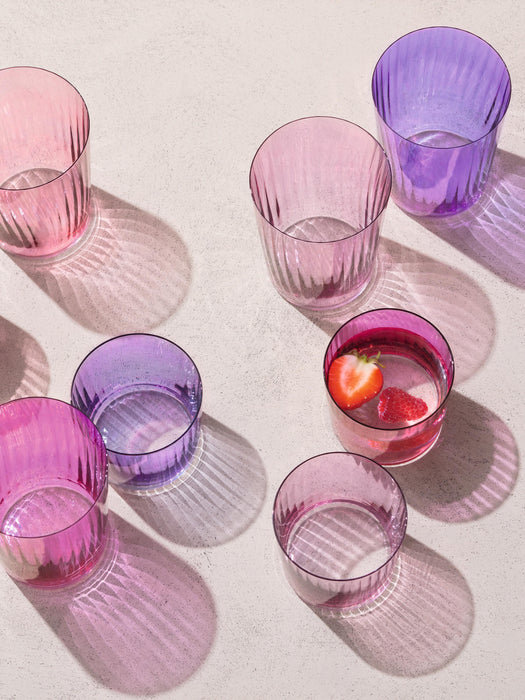 Hand-Painted Tumblers Gems Set of 4