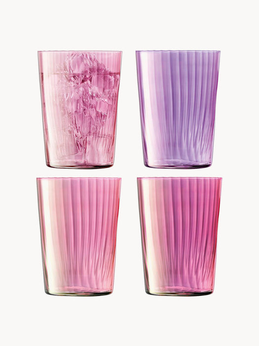 Hand-Painted Tumblers Gems Set of 4