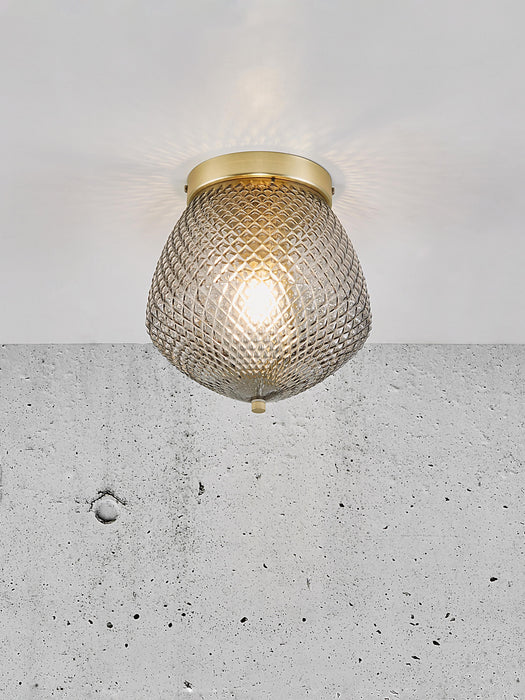 Small Glass Ceiling Lamp Orbiform