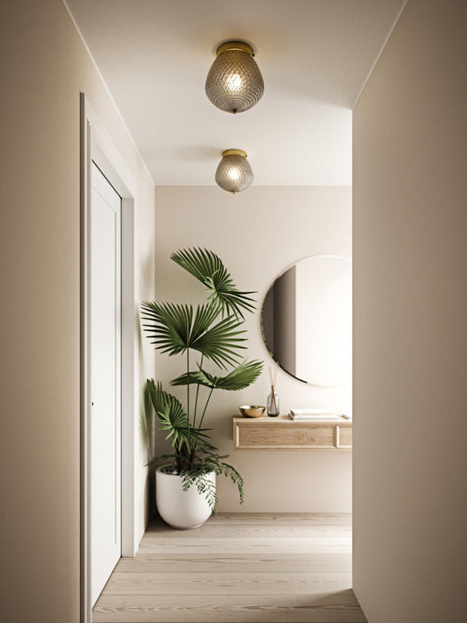 Small Glass Ceiling Lamp Orbiform