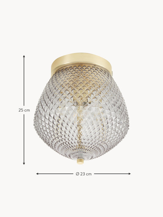 Small Glass Ceiling Lamp Orbiform