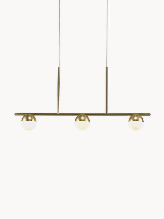 Large Opal Glass Pendant Light Contina