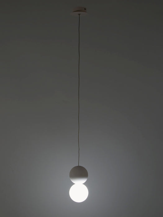 Small Glass and Concrete Pendant Light Zero