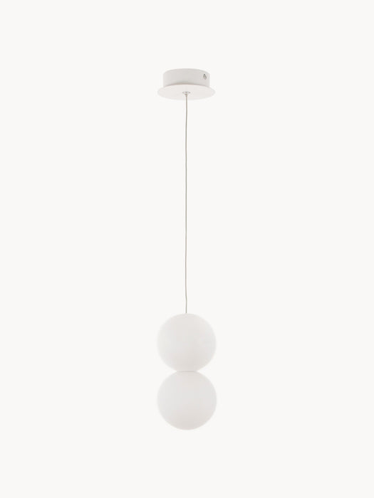Small Glass and Concrete Pendant Light Zero