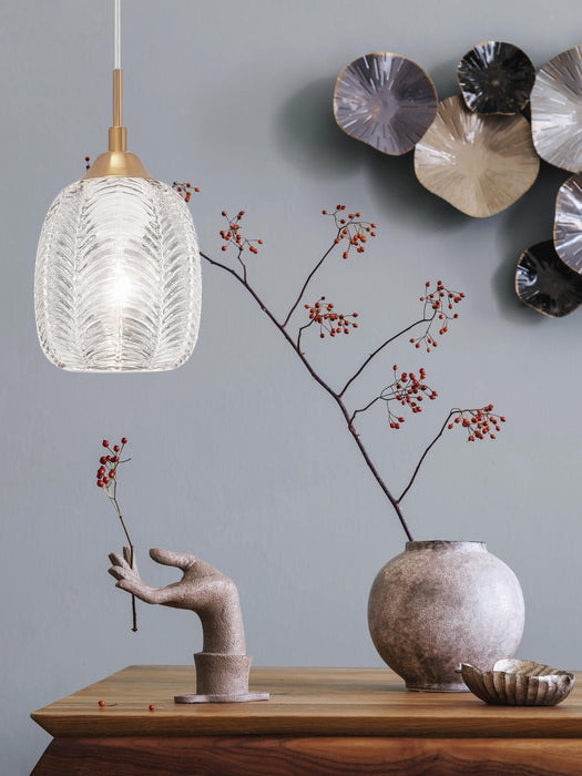 Small Sateen Glass Pendant Light Vario