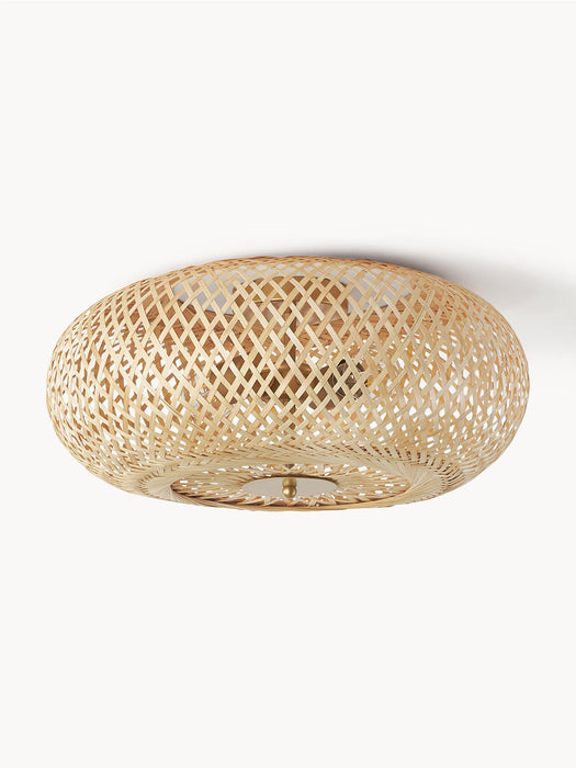 Evelyn Bamboo Design Ceiling Lamp, Untreated