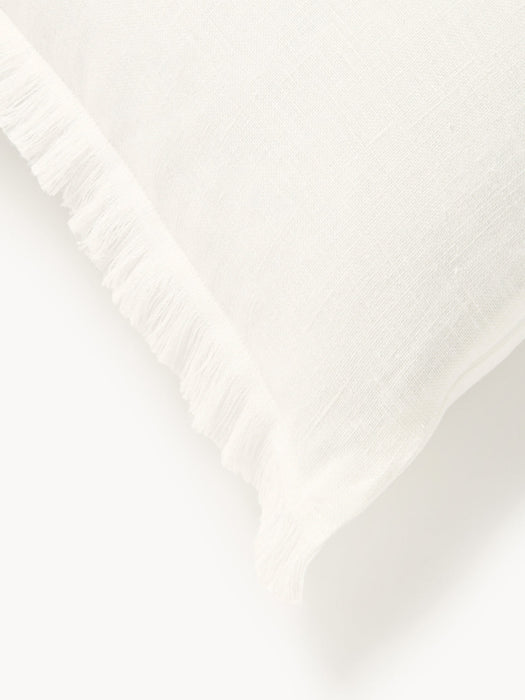 Luana Linen Cushion Cover with Fringes