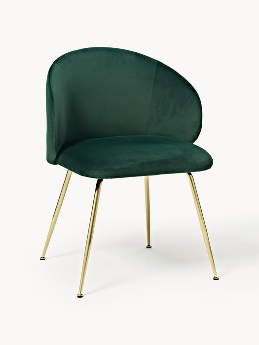 Upholstered Velvet Chairs Luisa Set of 2