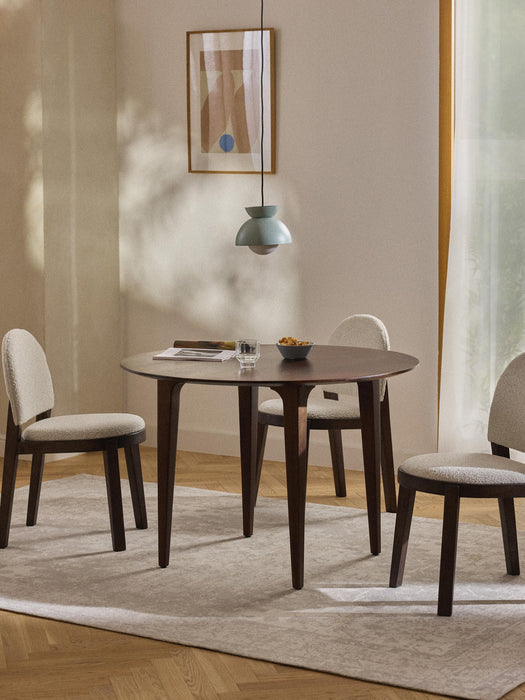 Archie Round Mango Wood Dining Table, in various sizes