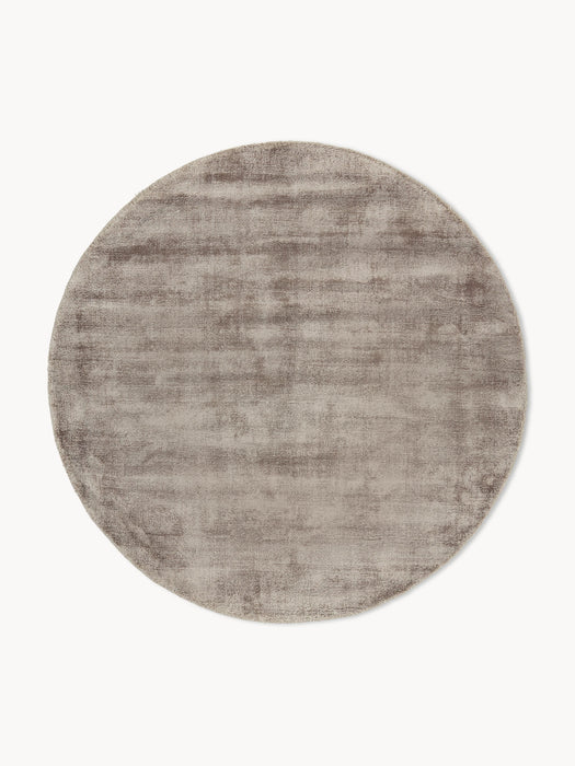 Round Hand-Woven Viscose Rug Jane