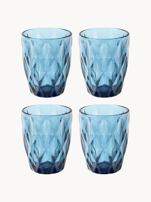 Tumblers Colorado with Textured Pattern Set of 4