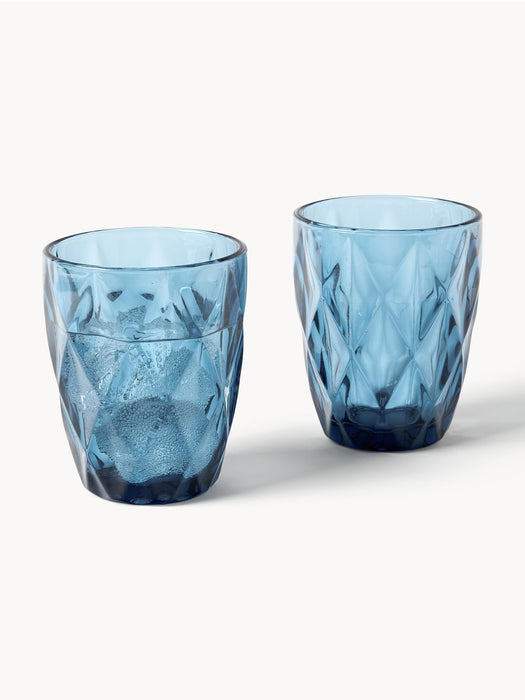 Tumblers Colorado with Textured Pattern Set of 4
