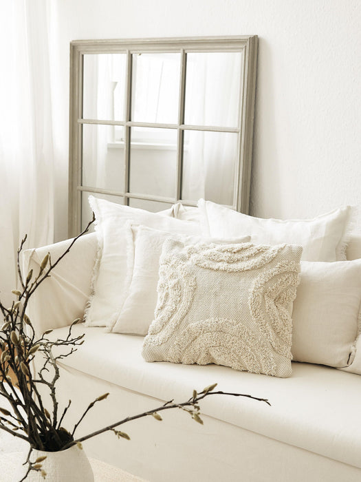 Yara Cushion Cover with Tufted Decorations