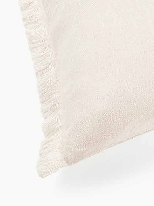 Luana Linen Cushion Cover with Fringes