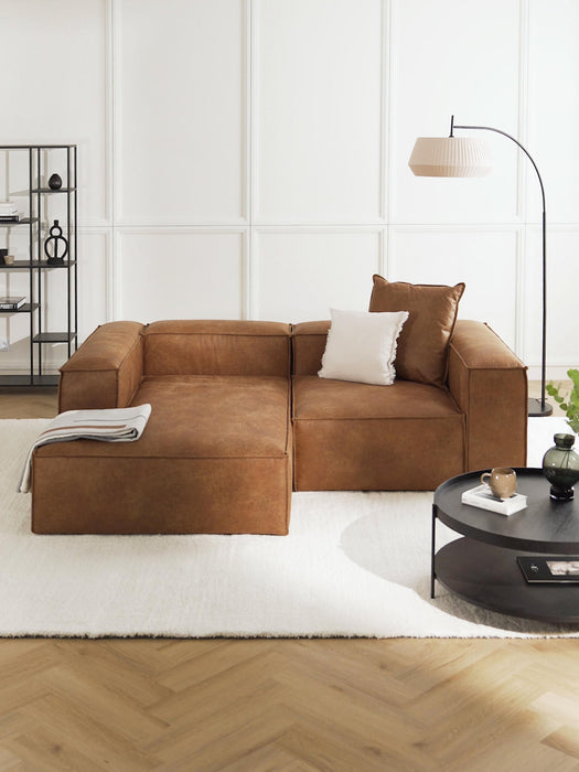 Lennon Modular Leather Corner Sofa (3-seater)