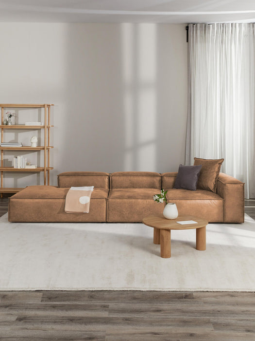 Lennon XL Modular Leather Chaise