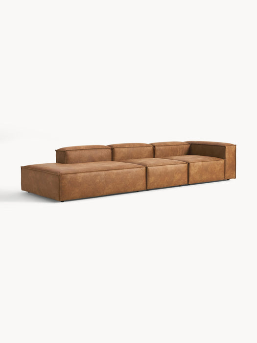 Lennon XL Modular Leather Chaise