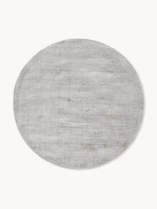 Round Hand-Woven Viscose Rug Jane