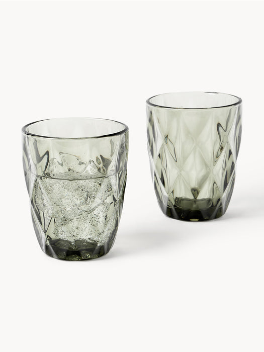 Tumblers Colorado with Textured Pattern Set of 4