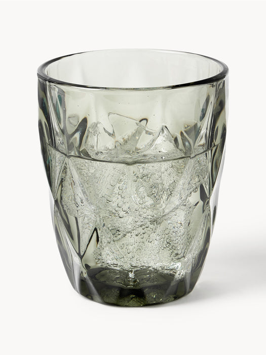 Tumblers Colorado with Textured Pattern Set of 4