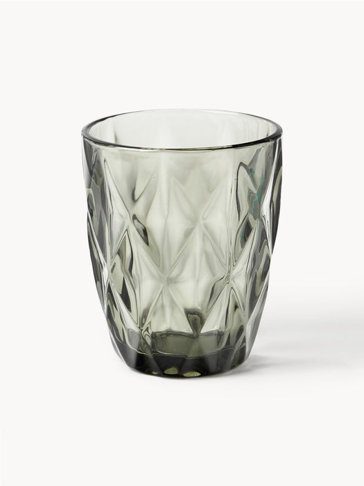 Tumblers Colorado with Textured Pattern Set of 4