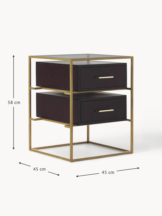 Mango Wood Bedside Table Lyle