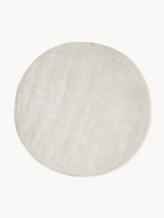 Round Hand-Woven Viscose Rug Jane
