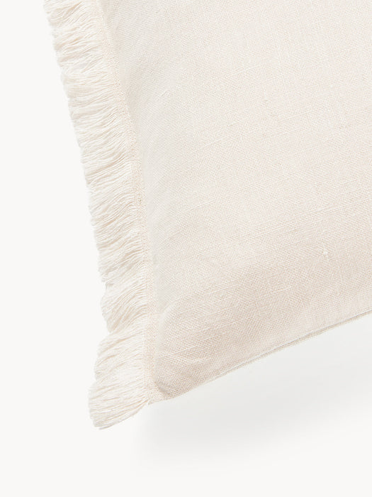 Luana Linen Cushion Cover with Fringes