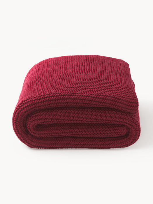 Adalyn Organic Cotton Knitted Blanket