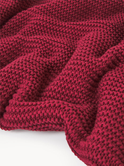 Adalyn Organic Cotton Knitted Blanket