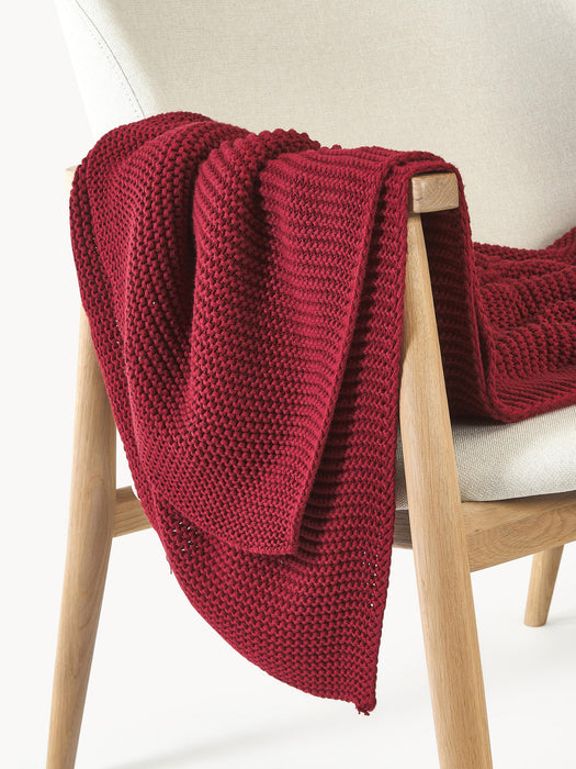 Adalyn Organic Cotton Knitted Blanket