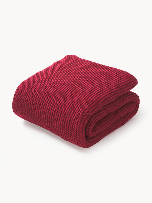 Adalyn Organic Cotton Knitted Blanket