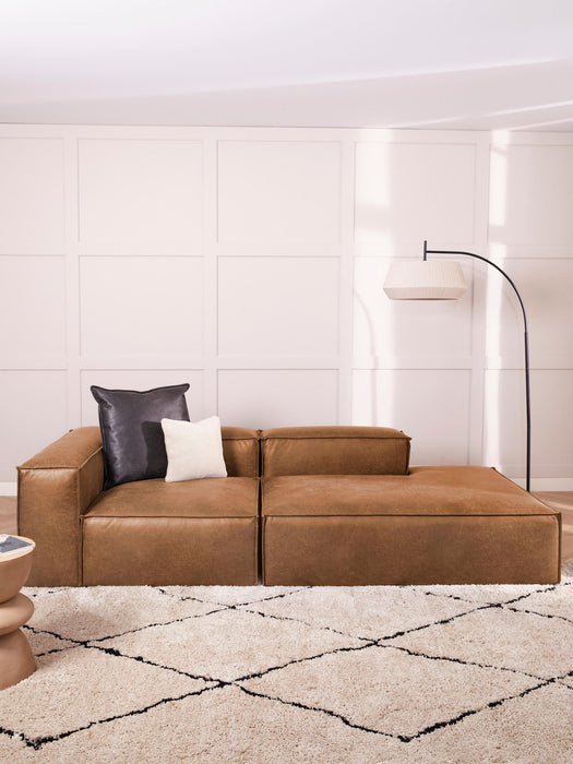 Lennon Modular Leather Chaise