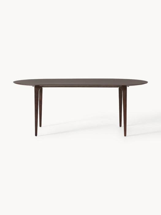 Oval Mango Wood Dining Table Archie 200x100 cm