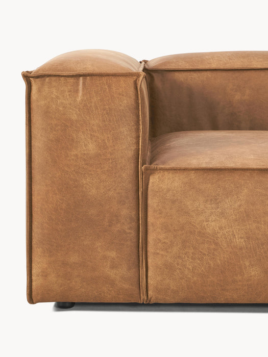 Modular Leather Sofa Lennon 4-seater