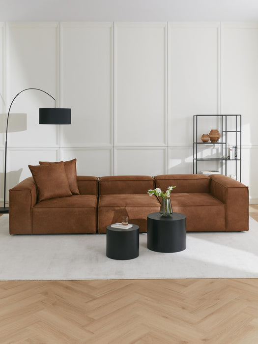 Modular Leather Sofa Lennon 4-seater