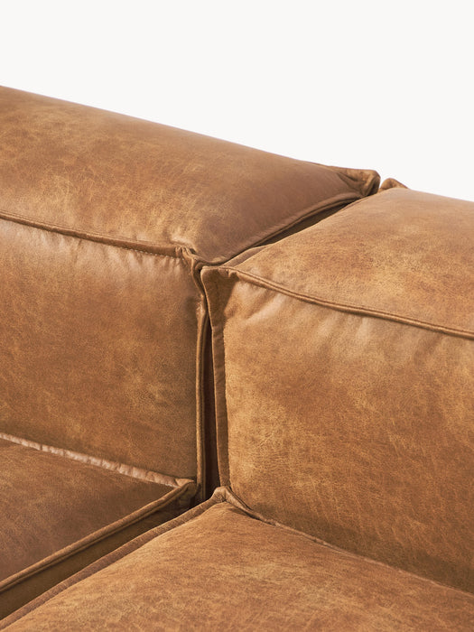 Modular Leather Sofa Lennon 4-seater