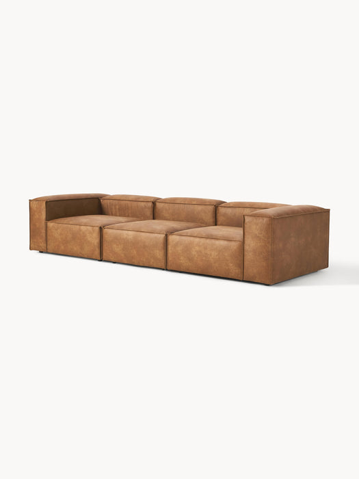 Modular Leather Sofa Lennon 4-seater